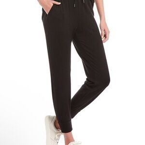 Black Straight Leg Pants with‎ High Waist